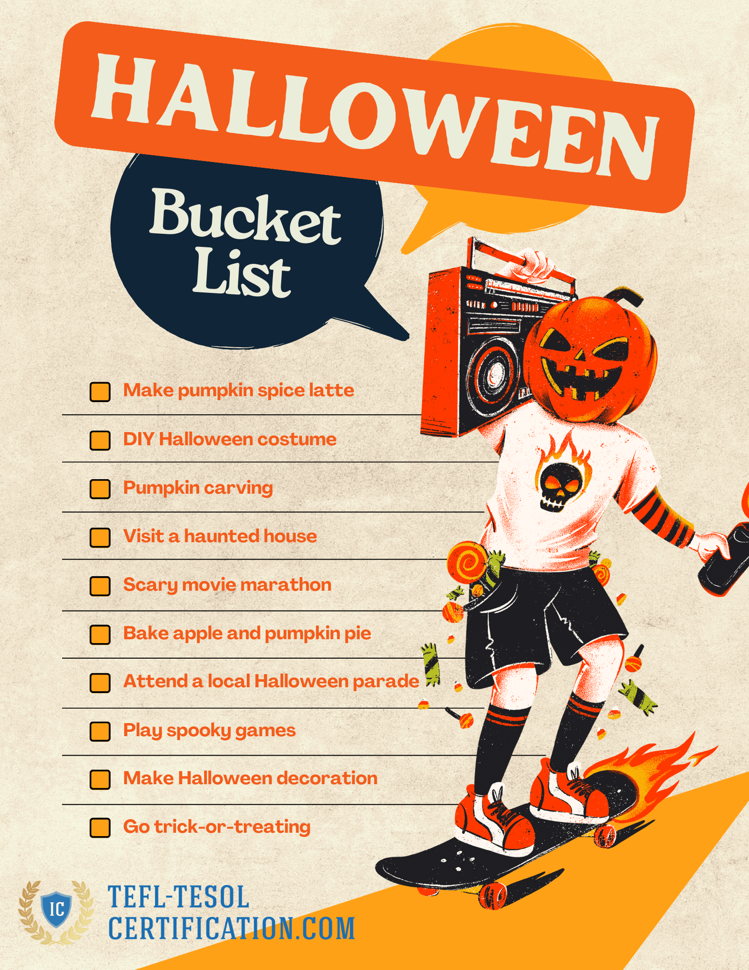 Halloween Activity Bucket List