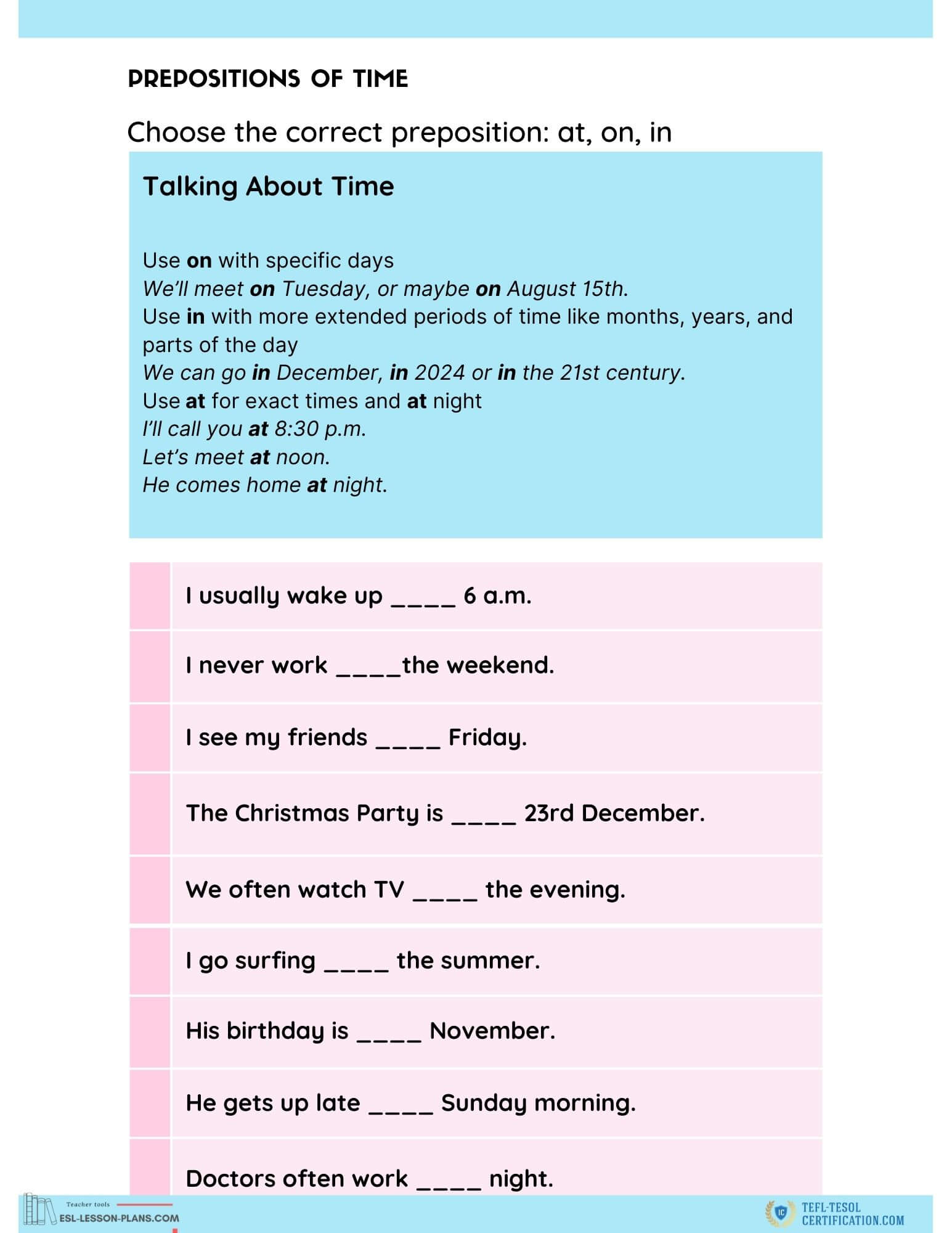 prepositions_of_time_worksheet